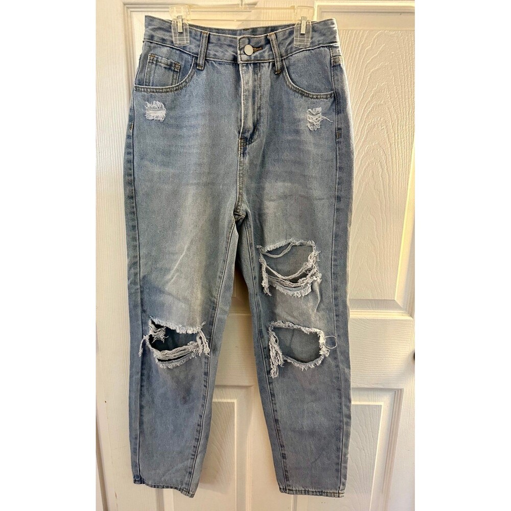 SHEIN Jeans Size 4 SHEIN ICON Distressed Straight Leg Jeans